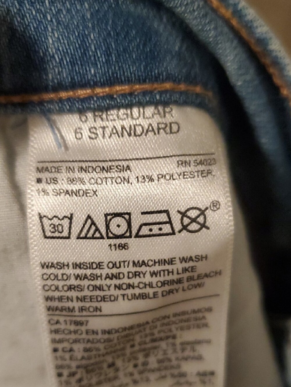 Old Navy Light Blue Distressed Straight-Leg Jeans - Picture 9 of 9